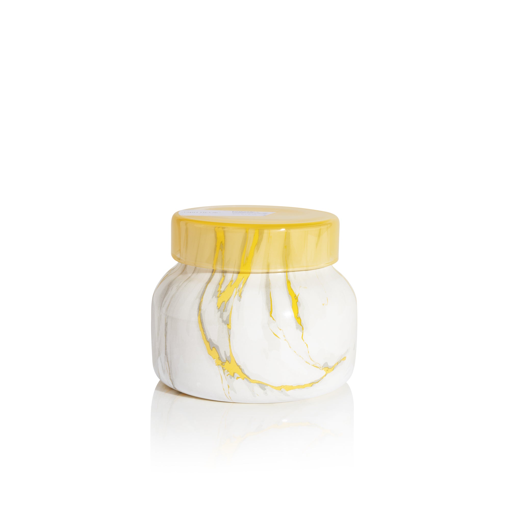 Pineapple Flower Modern Marble Petite Candle, 8 oz