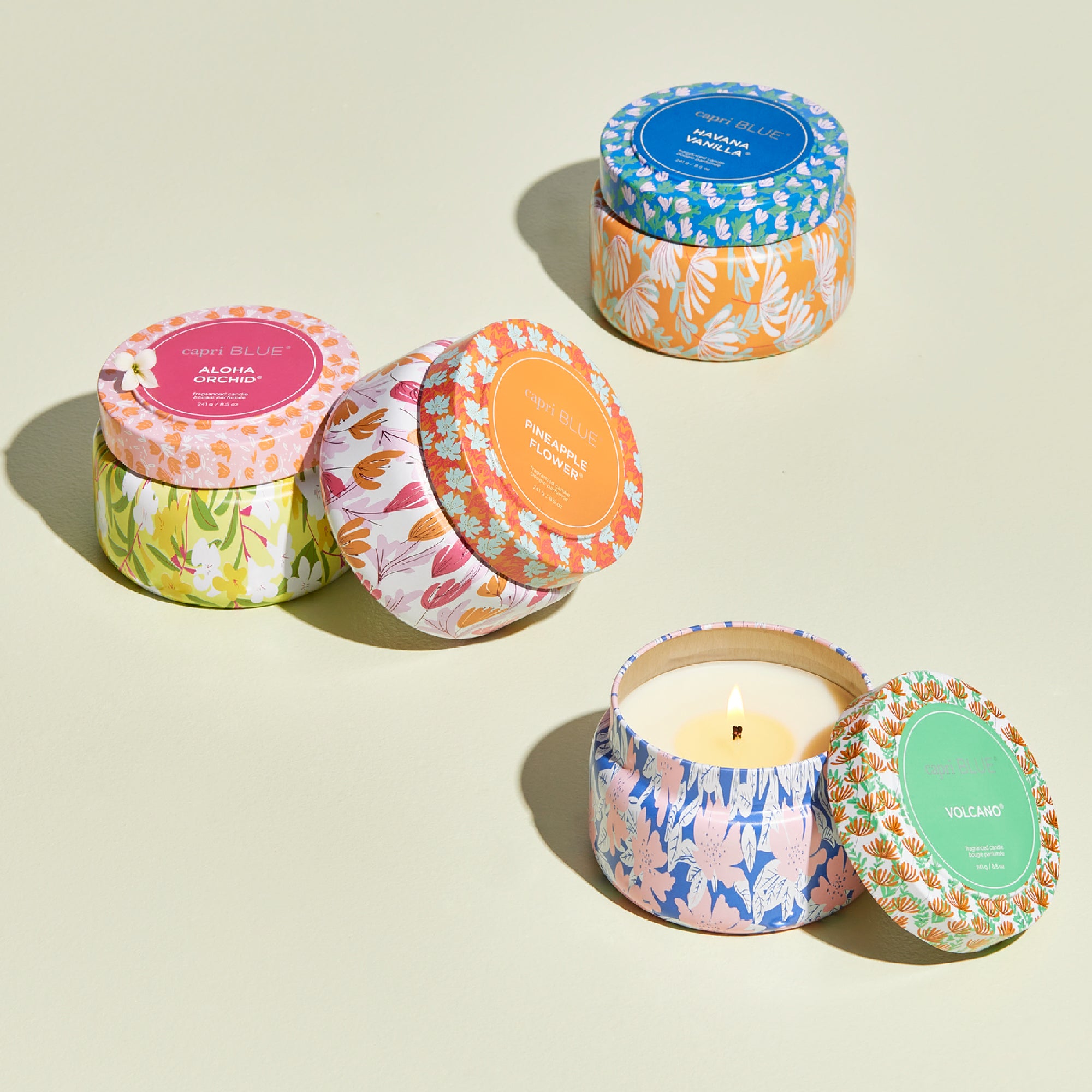 Pattern Play Printed Travel Tin Candles