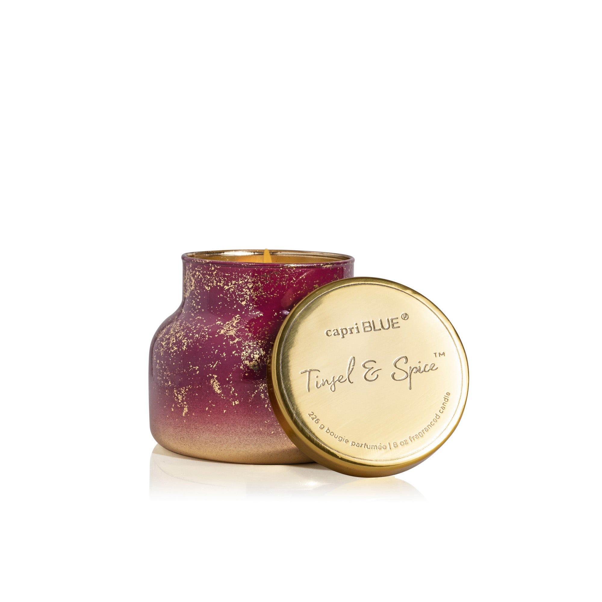 Capri Blue Glimmer Jar Candle - Tinsel & Spice - Thumbnail 3