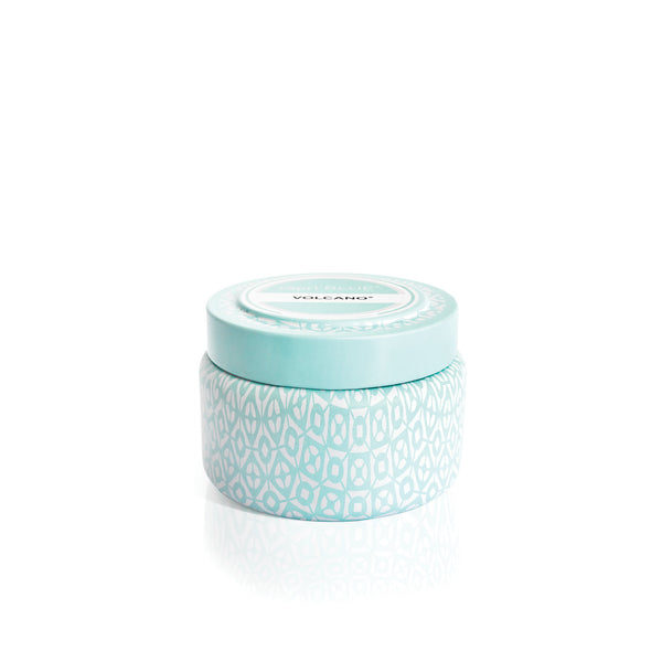 Volcano Aqua Printed Travel Tin Candle – 8.5 Oz | Capri Blue