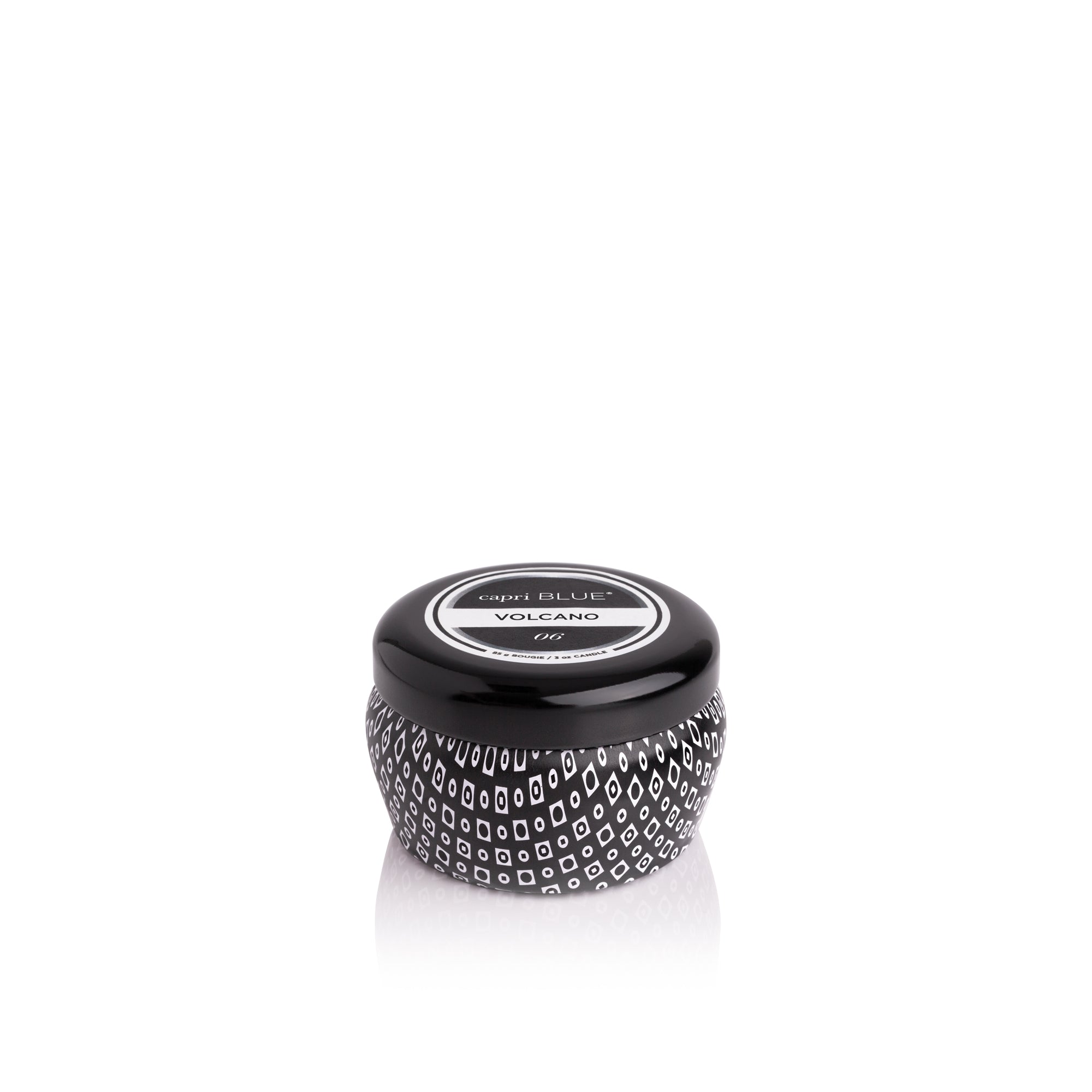 Volcano Black Mini Tin Candle, 3 oz