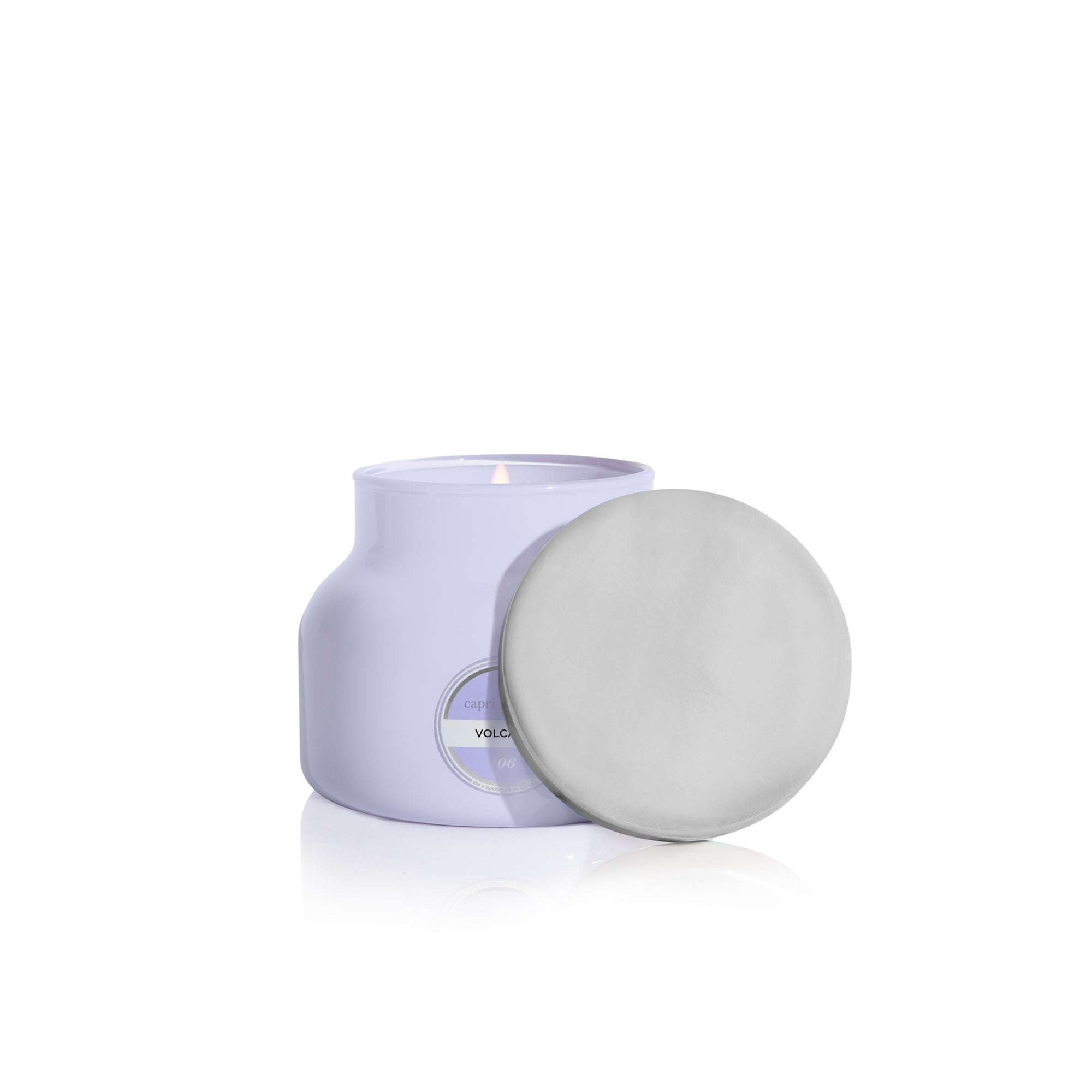 Volcano Lavender Petite Candle, lit
