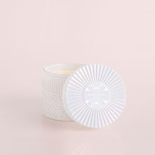  Volcano White Opal Gilded Faceted Candle