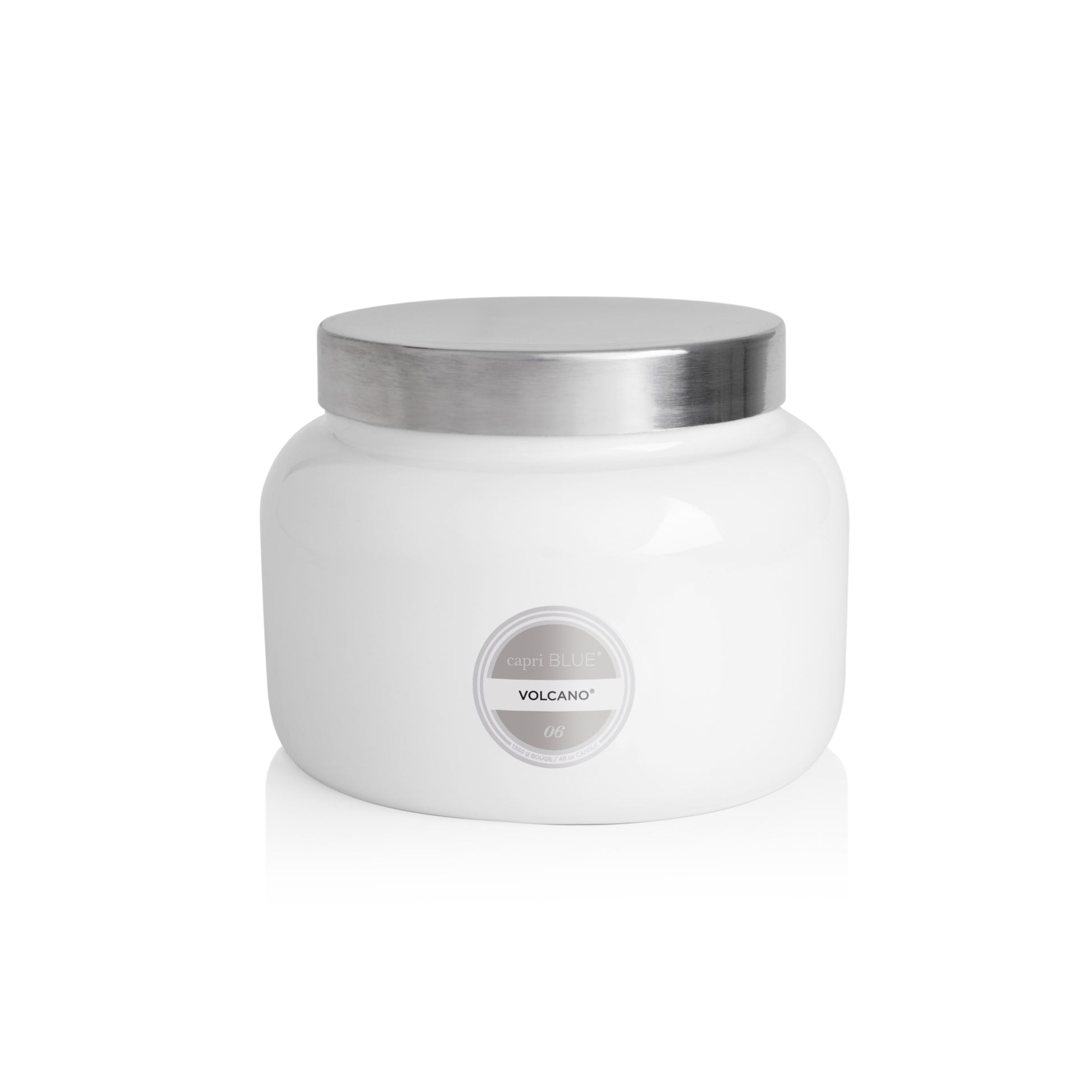 Volcano White Oversized Candle, 28 oz